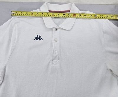 Kappa Men's White Polo Shirt Large Short Sleeve Cotton