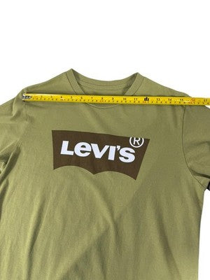 Levi's Men's S Green Logo Graphic Cotton Tee Crewneck