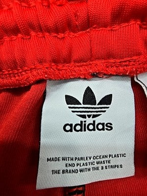 Adidas Women's Red 3-Stripes Track Pants XS Originals