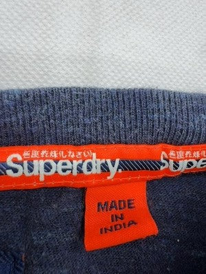 Superdry Orange Label Navy M Men's Short Sleeve Crew Neck T-Shirt Embroidered