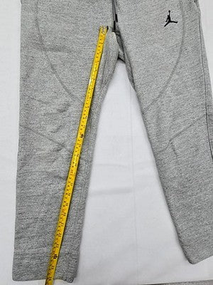 Jordan Men's Grey Fleece Sweatpants M Drawstring Solid