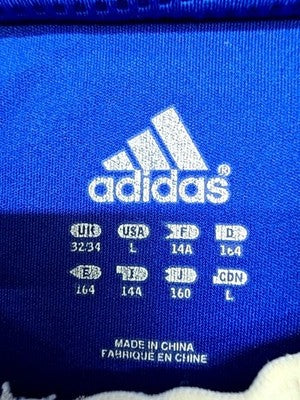 Adidas Men's Blue Soccer Jersey Short Sleeve Crewneck Size L