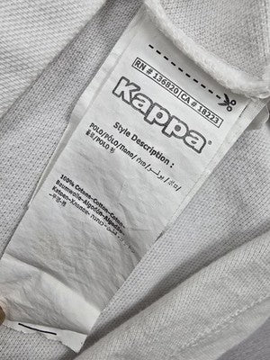 Kappa Men's White Polo Shirt Large Short Sleeve Cotton