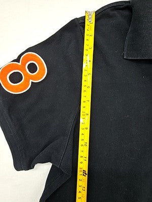Superdry Black Men's XXL Short Sleeve Polo Shirt Orange Accents