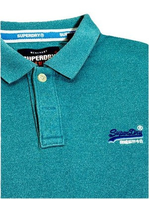 Superdry Pique Polo Men's Premium In Spearmint Grift Size XL