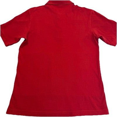 Kappa Men's Polo Shirt Red Cotton Size 5Xl Casual Sportswear