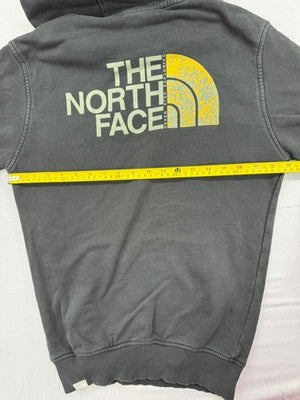The North Face Men's Grey Pullover Hoodie XS Cotton Blend