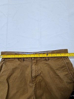 Tommy Hilfiger Men's Khaki Cotton Chino Shorts Regular Fit Flat Front