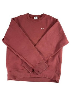 Nike Sportswear Club Fleece Burgundy Crewneck Sweatshirt S Men