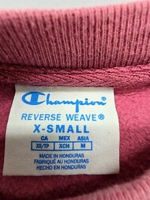Champion Reverse Weave Magenta Crewneck Sweatshirt XS Fleece