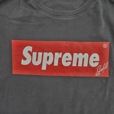 Supreme Box Logo Black Cotton T-Shirt XL Regular Fit Italy