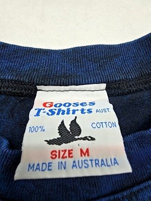 Gooses Aboriginal Art T-Shirt Navy M 100% Cotton