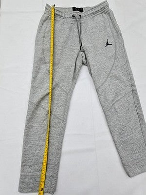 Jordan Men's Grey Fleece Sweatpants M Drawstring Solid