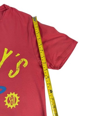 Disney Goofy Mickey Mouse Red Short Sleeve T-Shirt Size L