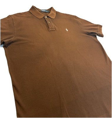 Polo Ralph Lauren T Shirt Mens Size L Faded Brown 100% Cotton