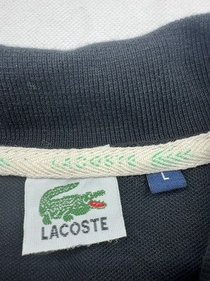 Lacoste L.12.12 Navy Short Sleeve Polo Shirt L 100% Cotton Pique