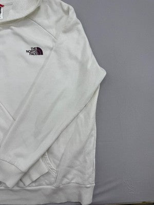 The North Face Men's White Cotton Pullover Hoodie XL Regular Long Sleeve
