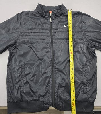 Nike Men's Black Track Jacket Large Full Zip Polyester
