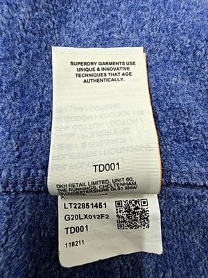 Superdry Orange Label Women's Zip Hoodie XL Grey Marl Slim Fit Cotton Blend