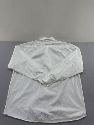 Ralph Lauren White 100% Cotton Classic Fit Button Down Shirt