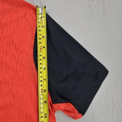 Adidas Climacool Men's XL Red/Black 3-Stripes Athletic Tee