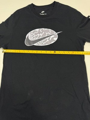 Nike Men's Black Graphic Print Short Sleeve Crew Neck T-Shirt Size S