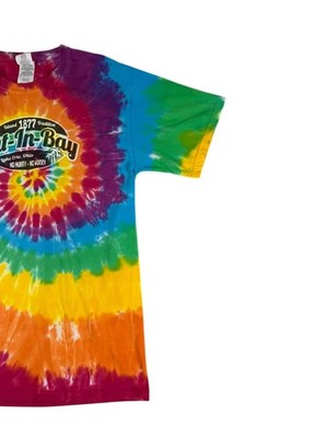 Gildan Tie Dye Short Sleeve Crewneck T-Shirt M Put-in-Bay