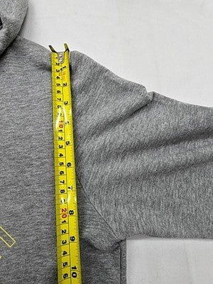 Jack & Jones Men's Graphic Hoodie M Grey Organic Cotton Relaxed Fit