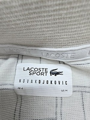 Lacoste Novak Djokovic White M Tennis Polo Moisture Wicking France