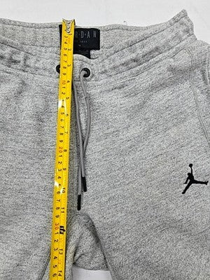 Jordan Men's Grey Fleece Sweatpants M Drawstring Solid
