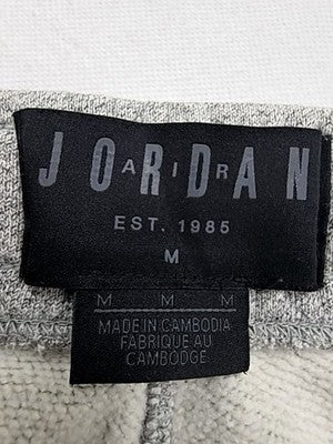 Jordan Men's Grey Fleece Sweatpants M Drawstring Solid