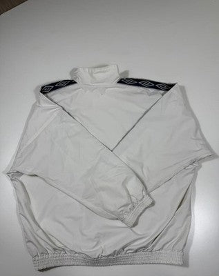 Umbro White Track Jacket Xl Full Zip Polyester Sports