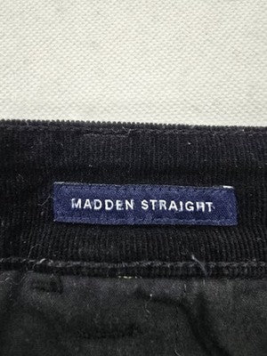 Chaps Madden Straight Corduroy Pants Black Petite 14P Slimming