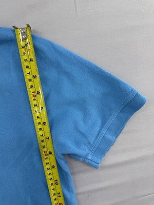 Kappa Men's Blue Cotton Polo Shirt M Regular Fit Short Sleeve