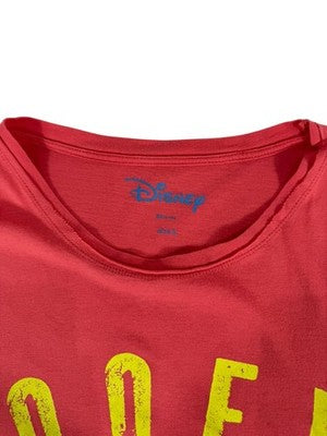 Disney Goofy Mickey Mouse Red Short Sleeve T-Shirt Size L