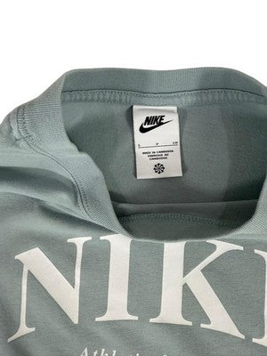 Nike Women's S Gray Athletic T-Shirt Swoosh Graphic Print