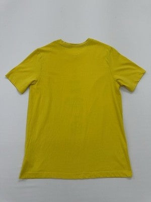 Nike Men Yellow Dri-FIT Graphic T-Shirt Size M Regular Fit Logo