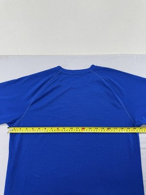 Adidas Climalite Blue S Short Sleeve T-Shirt 100% Polyester