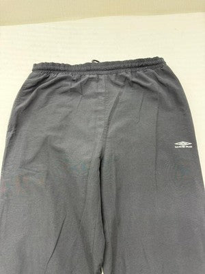 Umbro Men's Black Track Pants L Regular Fit Tapered Athletic