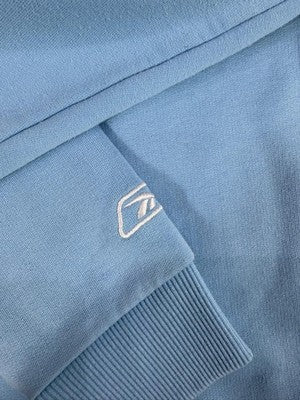 Reebok Light Blue Crewneck Fleece Sweatshirt Medium Men