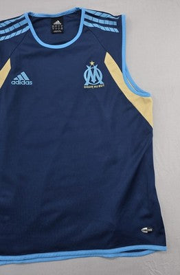 Adidas Vintage Navy Soccer Training Vest Climalite Outdoor[1]