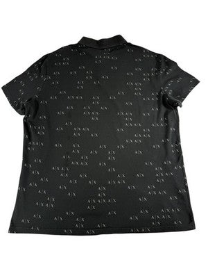 Armani Exchange Men's Black XL Polo Shirt Short Sleeve Cotton