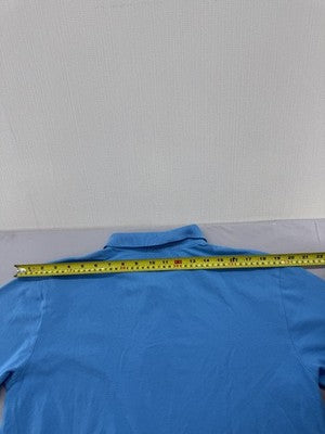 Kappa Men's Blue Cotton Polo Shirt M Regular Fit Short Sleeve