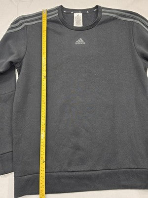 Adidas Black Crewneck Sweatshirt M French Terry Pullover