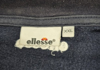 Ellesse Men's Navy XXL Track Jacket Full Zip Hooded Reflective