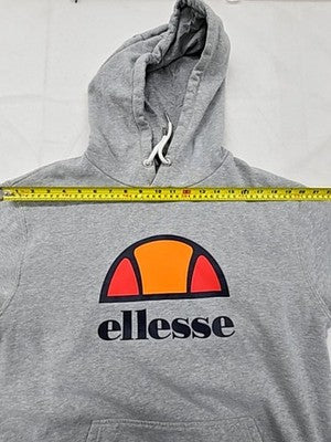 Ellesse Men's Grey M Hoodie Drawstring Long Sleeve Logo