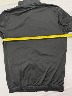 Puma Forever Better Black Track Jacket M Zip-Up White Stripe Polyester
