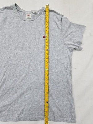 Levi's Men's XL Grey Cotton Short Sleeve Crewneck T-Shirt Relaxed Fit