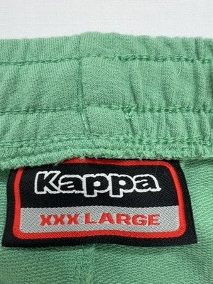 Kappa Herren grün Logo Freizeit Shorts XXX groß elastischer Kordelzug Taschen