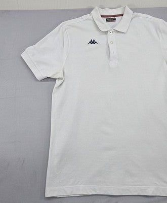 Kappa Men's White Polo Shirt Large Short Sleeve Cotton